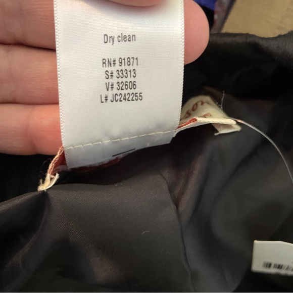 NORM THOMPSON sz Medium Heavy Embroidered Jacket Blazer 100% Raw Silk $138 NWT - Picture 10 of 16